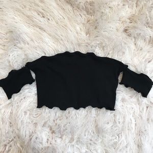 Lettuce Trim Off Shoulder Crop Top